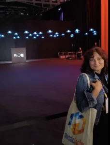 Elena from Mosaic Factor at Smart City World Expo Barcelona